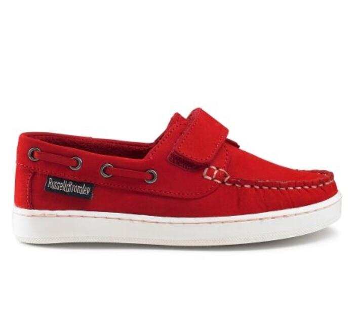 Russell And Bromley PORTSIDE V Velcro Boat Shoe Colour:Red