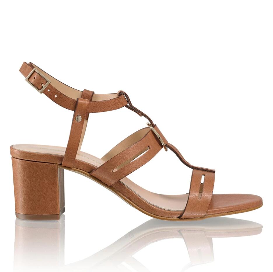 Russell And Bromley TROPIC MID Block Heel Sandal
