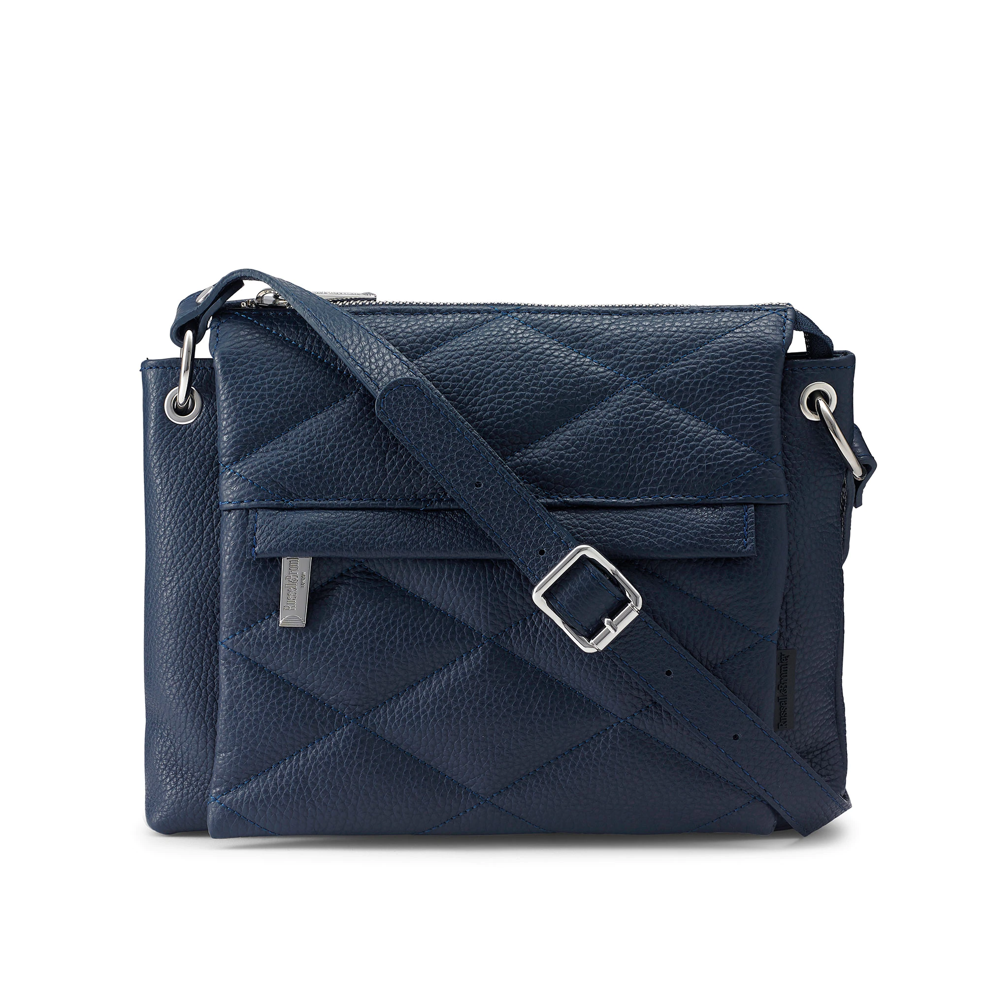 Russell And Bromley TROOPER Multi Pocket Crossbody Navy 240520