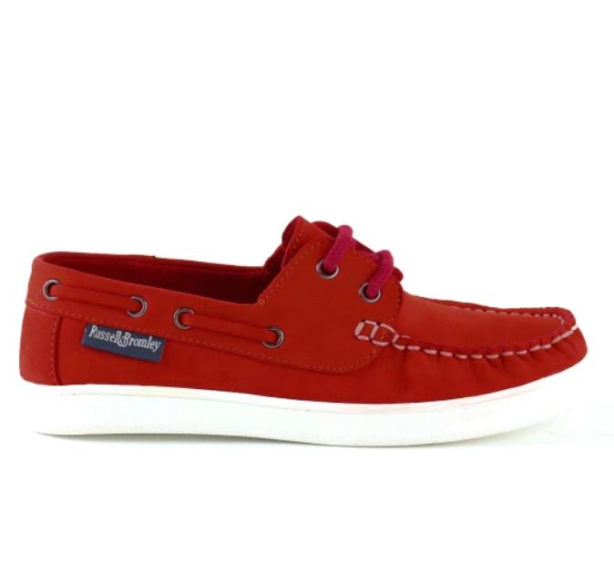 Russell And Bromley PORTSIDE L Lace-Up Boat Shoe Colour: Red